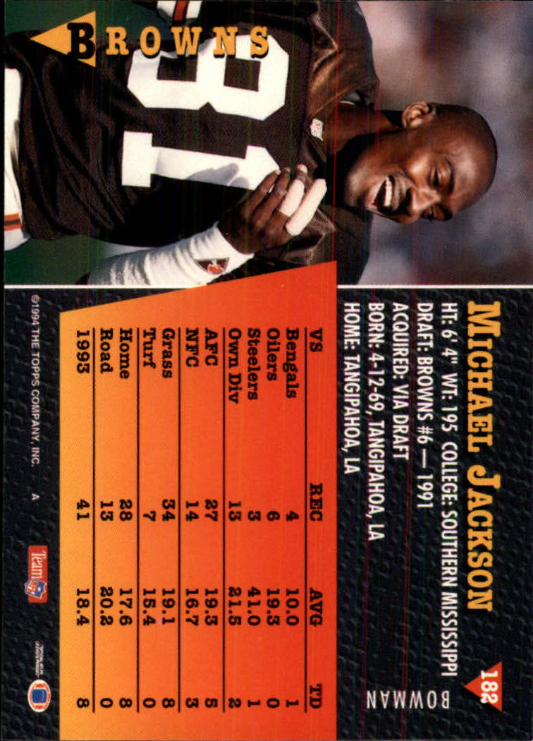 A6919- 1994 Bowman Football Card #s 1-249 +Rookies -You Pick- 15+ FREE US SHIP - Picture 339 of 465