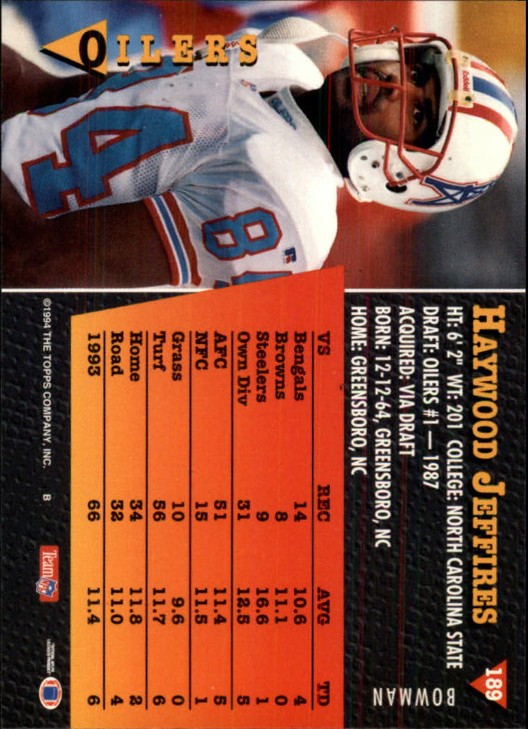 A6919- 1994 Bowman Football Card #s 1-249 +Rookies -You Pick- 15+ FREE US SHIP - Picture 353 of 465