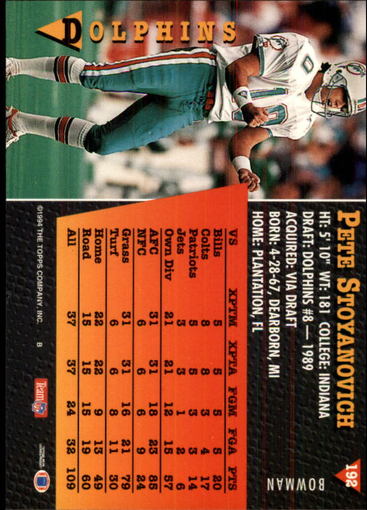 A6919- 1994 Bowman Football Card #s 1-249 +Rookies -You Pick- 15+ FREE US SHIP - Picture 357 of 465