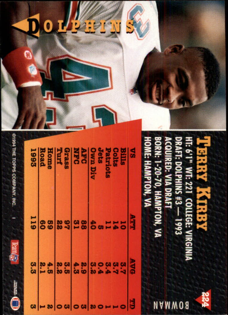 A6919- 1994 Bowman Football Card #s 1-249 +Rookies -You Pick- 15+ FREE US SHIP - Picture 417 of 465