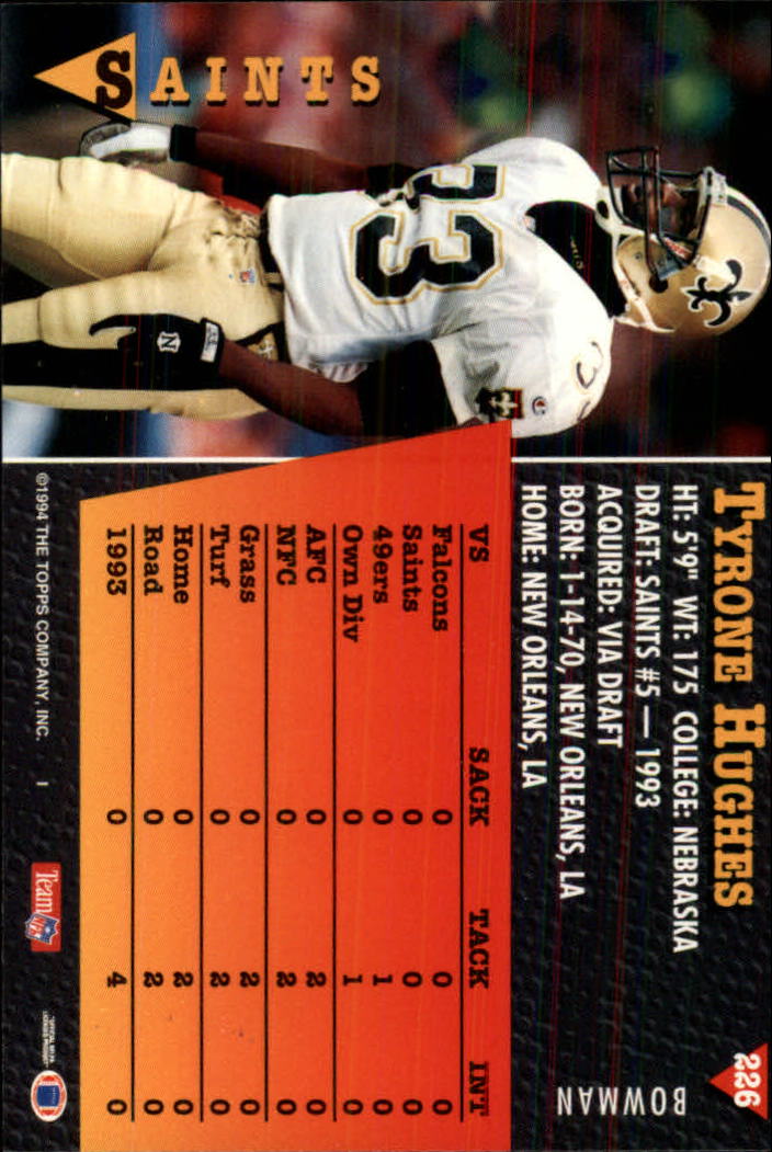 A6919- 1994 Bowman Football Card #s 1-249 +Rookies -You Pick- 15+ FREE US SHIP - Picture 421 of 465