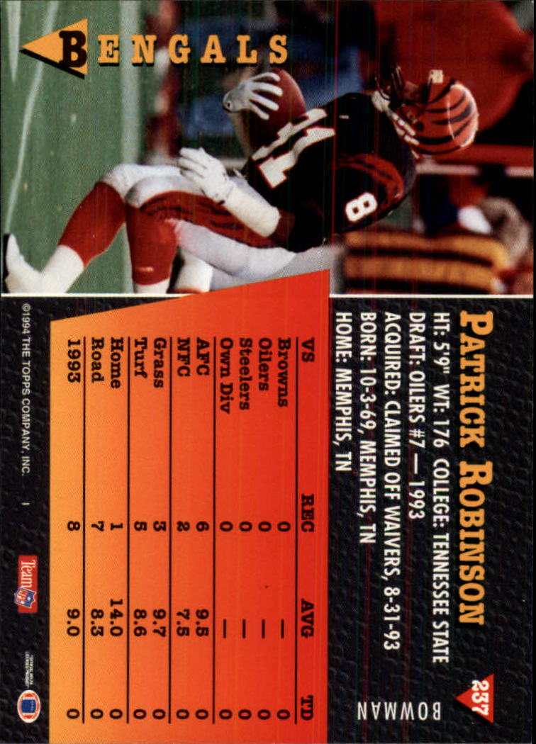 A6919- 1994 Bowman Football Card #s 1-249 +Rookies -You Pick- 15+ FREE US SHIP - Picture 443 of 465