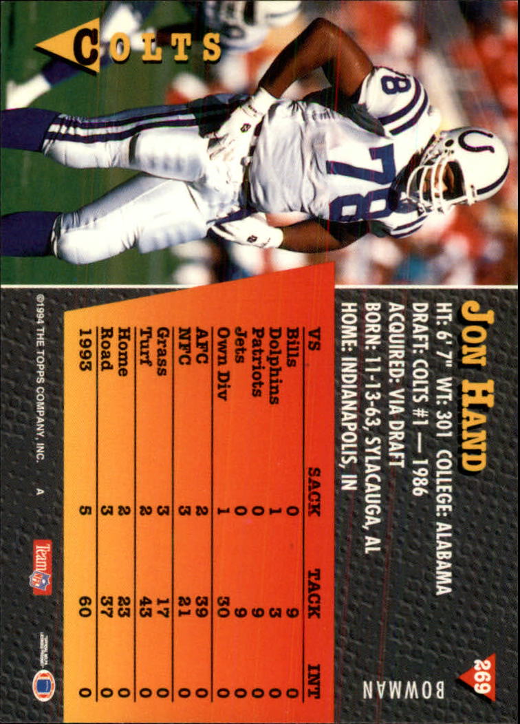 A6919- 1994 Bowman Football Cards 250-390 +Rookies -You Pick- 15+ FREE US SHIP - Picture 39 of 279
