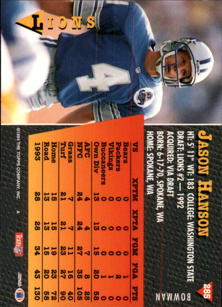 A6919- 1994 Bowman Football Cards 250-390 +Rookies -You Pick- 15+ FREE US SHIP - Picture 71 of 279