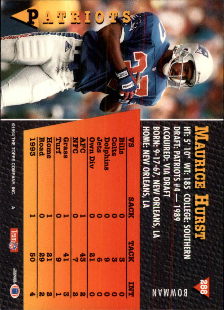 A6919- 1994 Bowman Football Cards 250-390 +Rookies -You Pick- 15+ FREE US SHIP - Picture 77 of 279