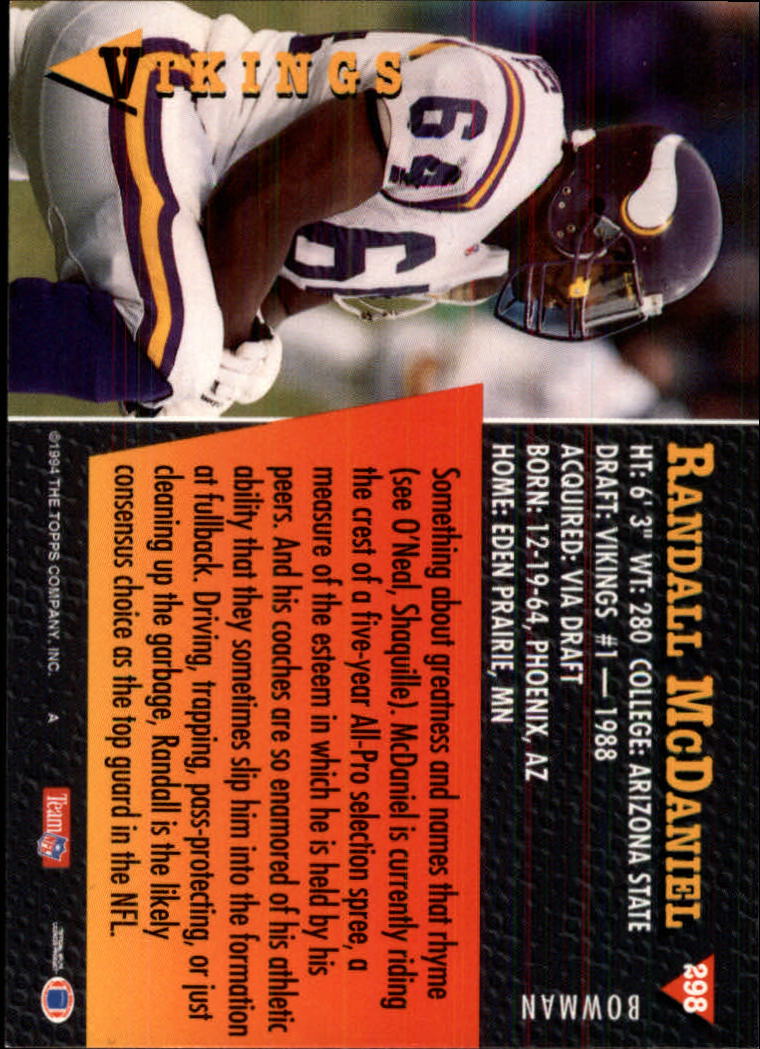 A6919- 1994 Bowman Football Cards 250-390 +Rookies -You Pick- 15+ FREE US SHIP - Picture 97 of 279