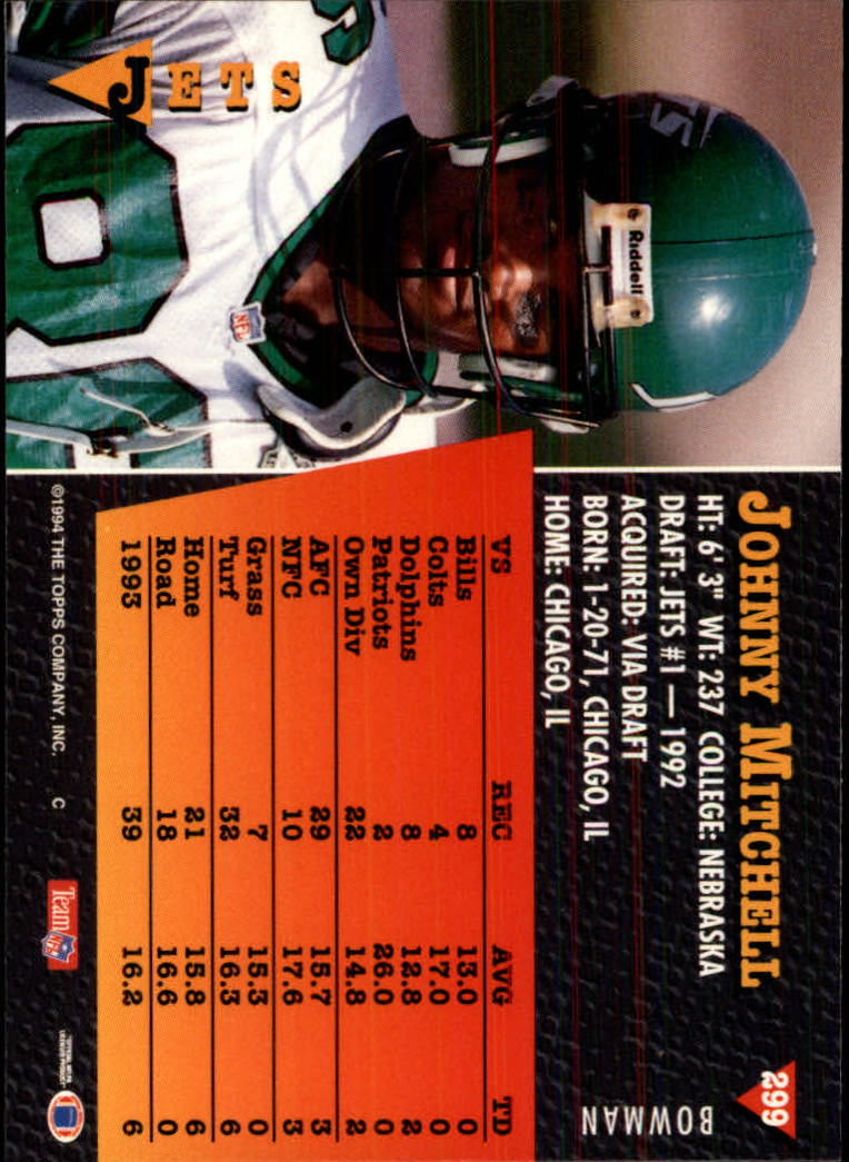 A6919- 1994 Bowman Football Cards 250-390 +Rookies -You Pick- 15+ FREE US SHIP - Picture 99 of 279