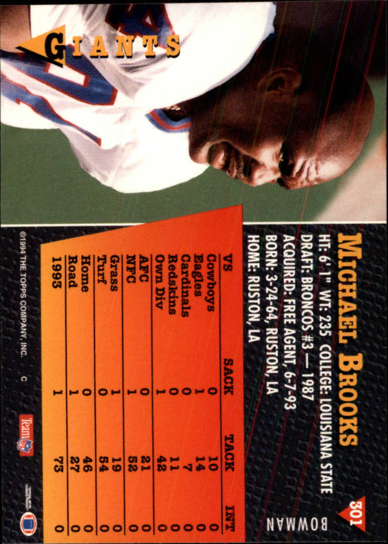 A6919- 1994 Bowman Football Cards 250-390 +Rookies -You Pick- 15+ FREE US SHIP - Picture 103 of 279