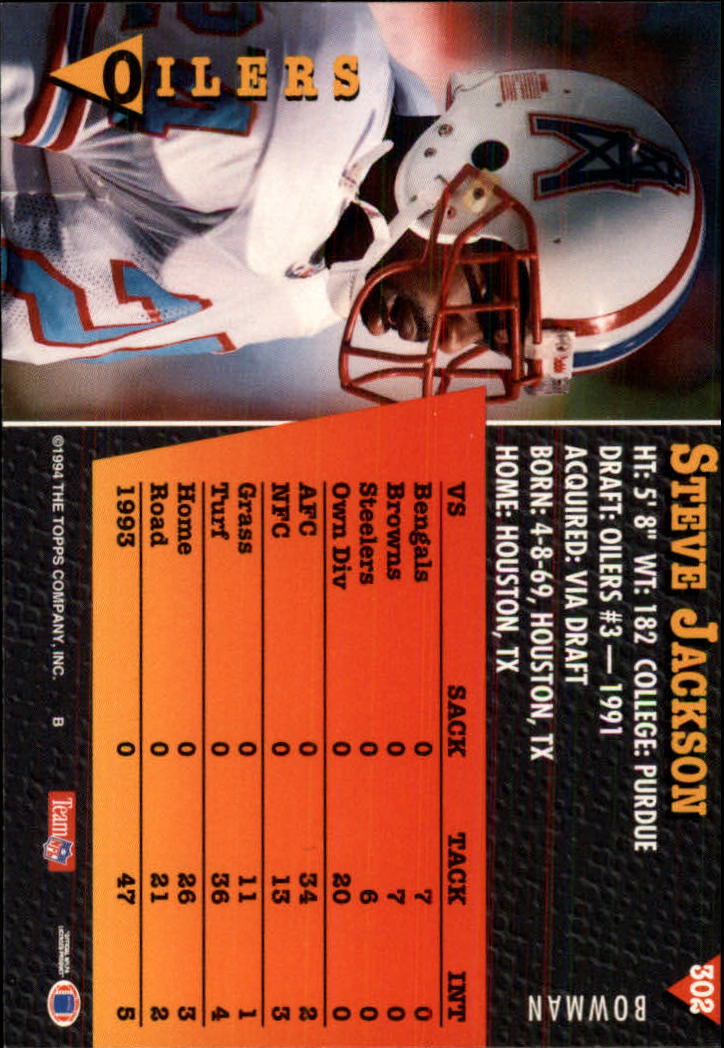 A6919- 1994 Bowman Football Cards 250-390 +Rookies -You Pick- 15+ FREE US SHIP - Picture 105 of 279