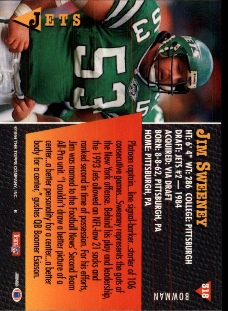 A6919- 1994 Bowman Football Cards 250-390 +Rookies -You Pick- 15+ FREE US SHIP - Picture 135 of 279