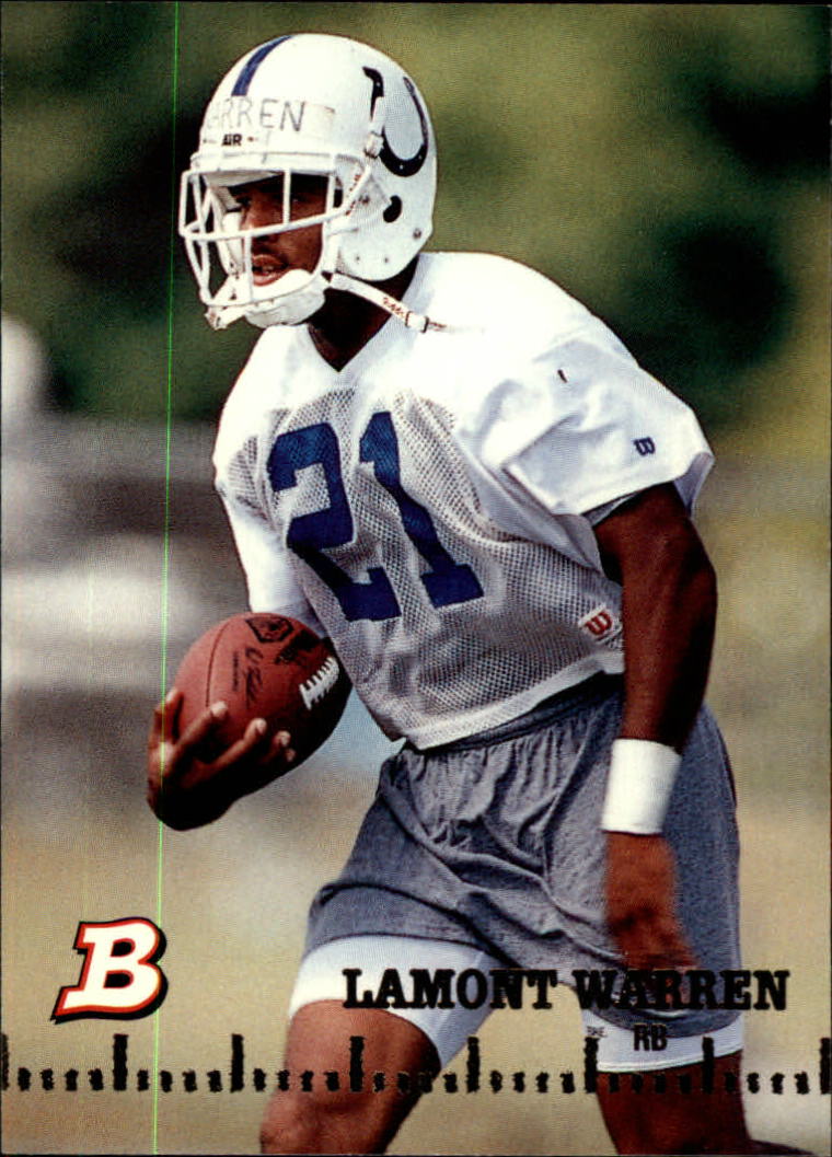1994 Bowman #327 Lamont Warren RC