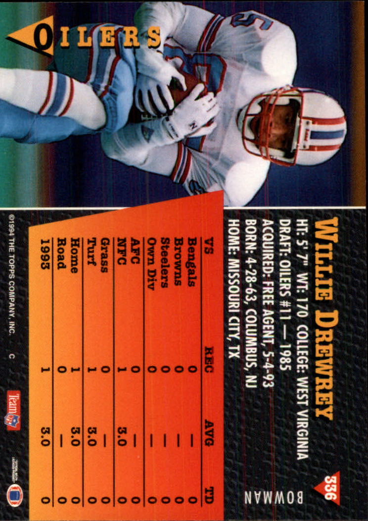 A6919- 1994 Bowman Football Cards 250-390 +Rookies -You Pick- 15+ FREE US SHIP - Picture 171 of 279