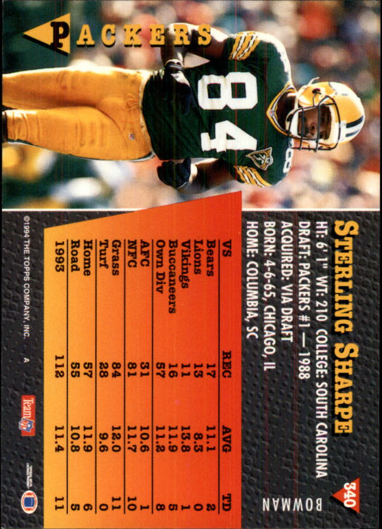 A6919- 1994 Bowman Football Cards 250-390 +Rookies -You Pick- 15+ FREE US SHIP - Picture 179 of 279