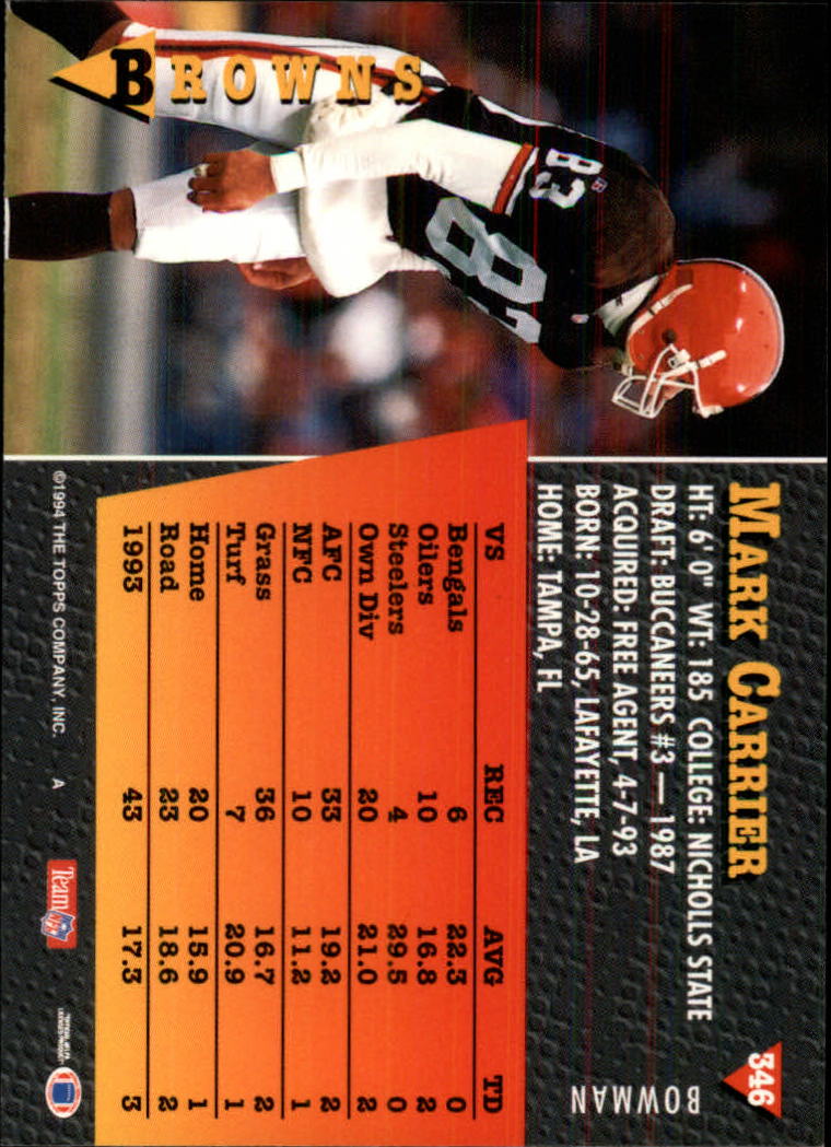 A6919- 1994 Bowman Football Cards 250-390 +Rookies -You Pick- 15+ FREE US SHIP - Picture 191 of 279
