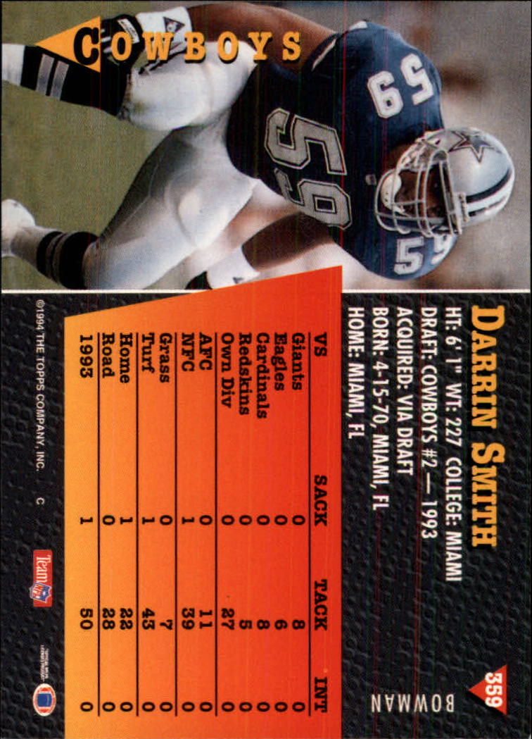 A6919- 1994 Bowman Football Cards 250-390 +Rookies -You Pick- 15+ FREE US SHIP - Picture 215 of 279