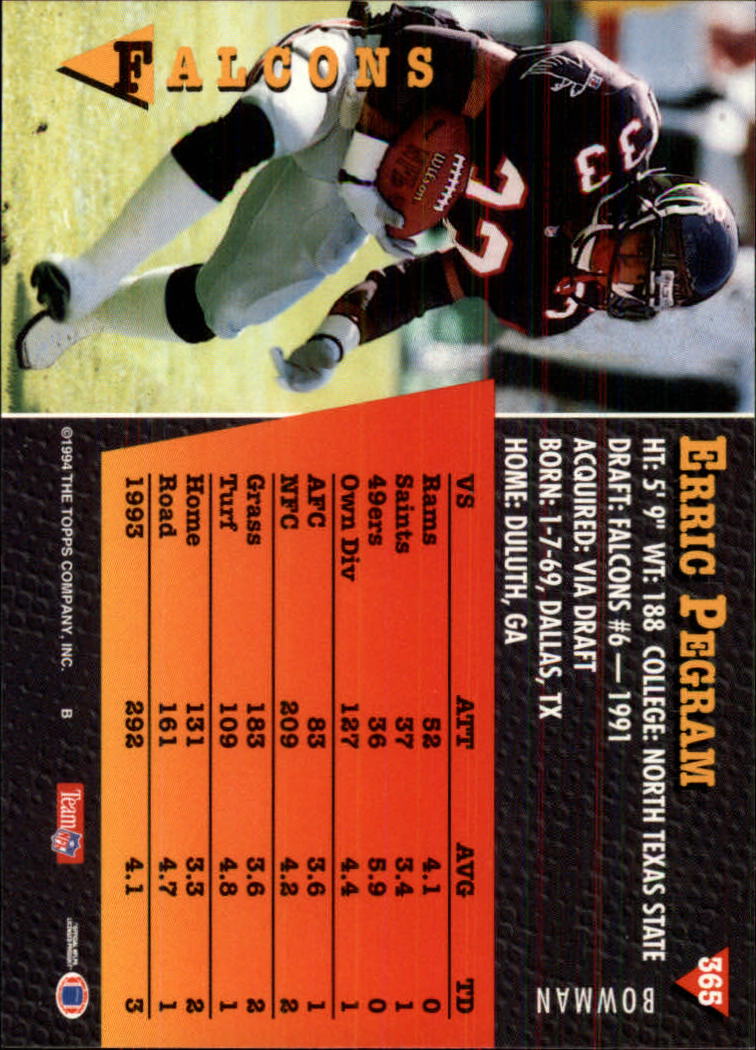 A6919- 1994 Bowman Football Cards 250-390 +Rookies -You Pick- 15+ FREE US SHIP - Picture 227 of 279