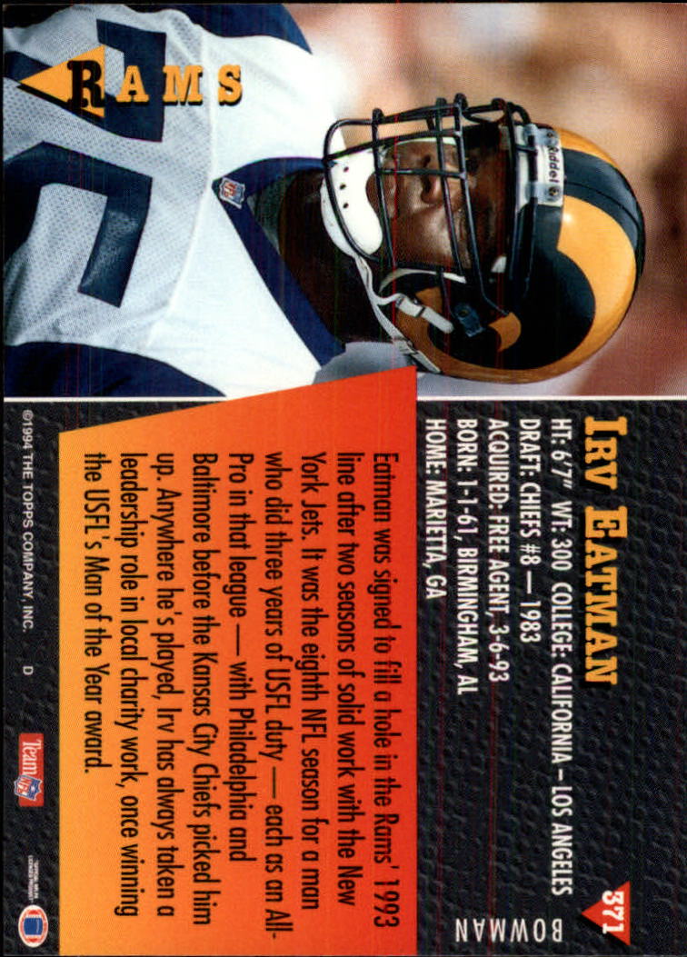 A6919- 1994 Bowman Football Cards 250-390 +Rookies -You Pick- 15+ FREE US SHIP - Picture 239 of 279