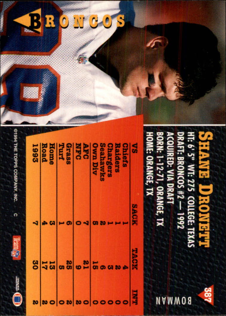 A6919- 1994 Bowman Football Cards 250-390 +Rookies -You Pick- 15+ FREE US SHIP - Picture 273 of 279