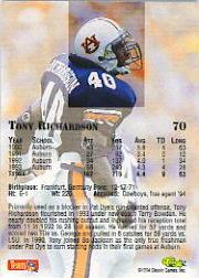 1994 Classic Draft Football "Gold" Parallel Cards - Picture 117 of 177