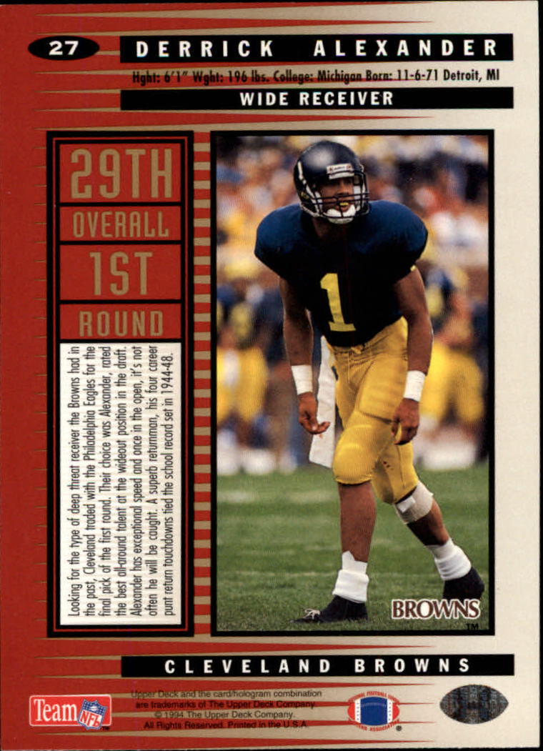 1994 Collector's Choice Football "Main Set" Cards #1 to #200 Rookies and Vets - Picture 55 of 399