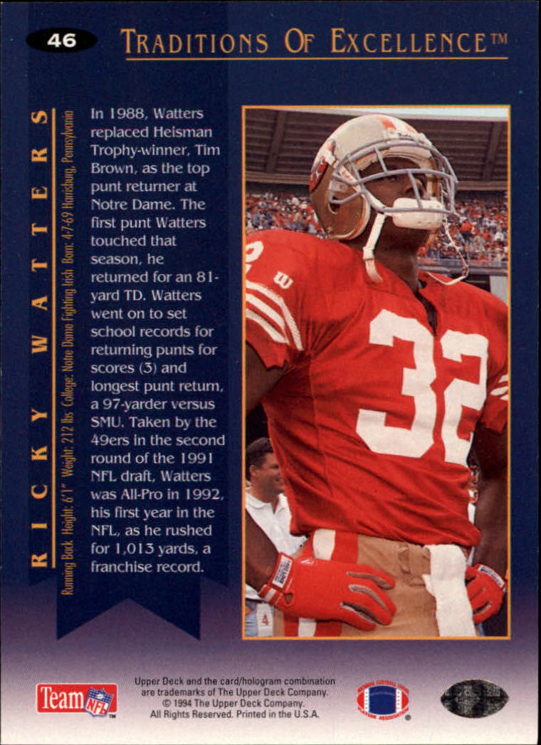 1994 Collector's Choice Football "Main Set" Cards #1 to #200 Rookies and Vets - Picture 93 of 399