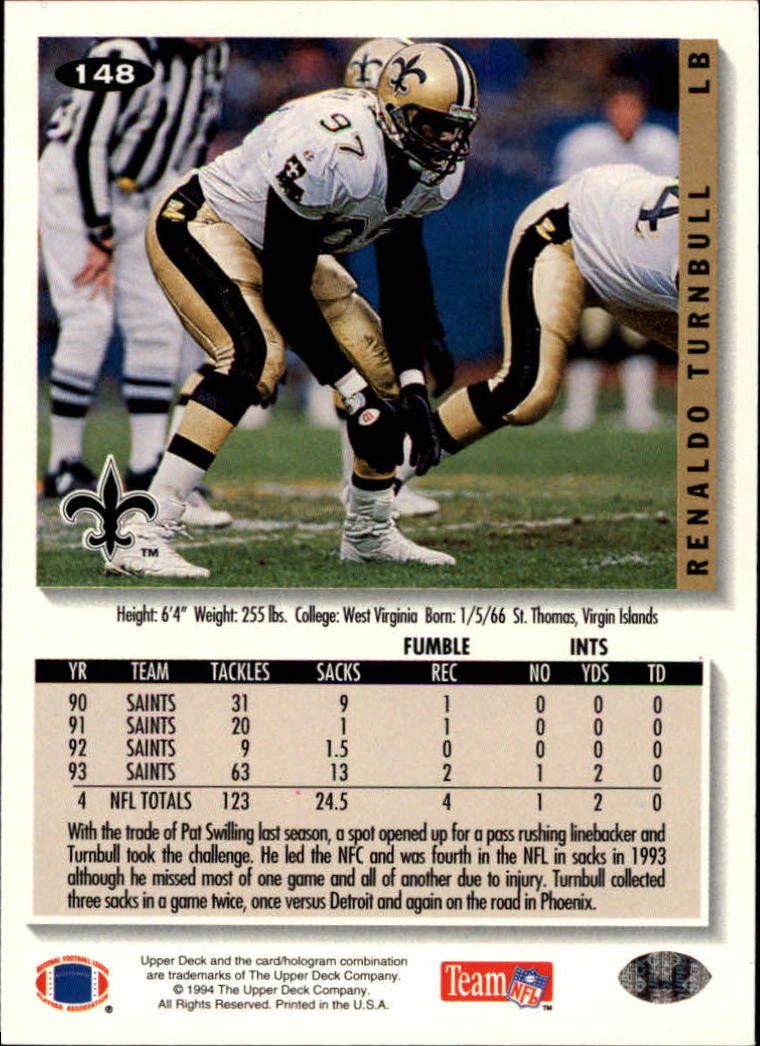 1994 Collector's Choice Football "Main Set" Cards #1 to #200 Rookies and Vets - Picture 295 of 399