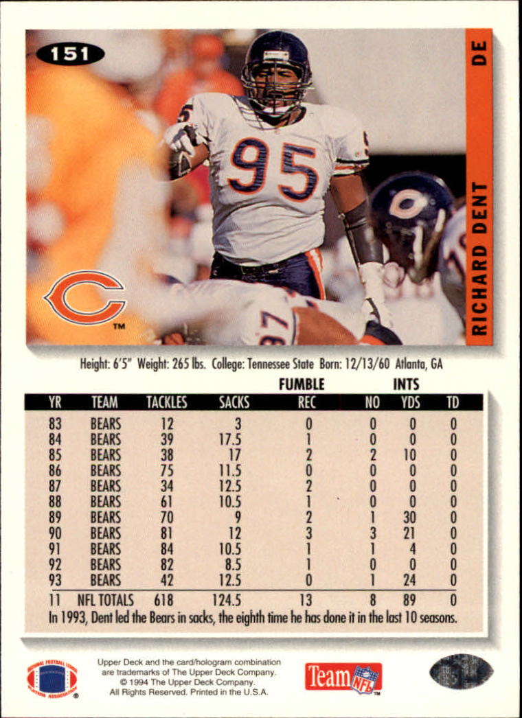 1994 Collector's Choice Football "Main Set" Cards #1 to #200 Rookies and Vets - Picture 301 of 399