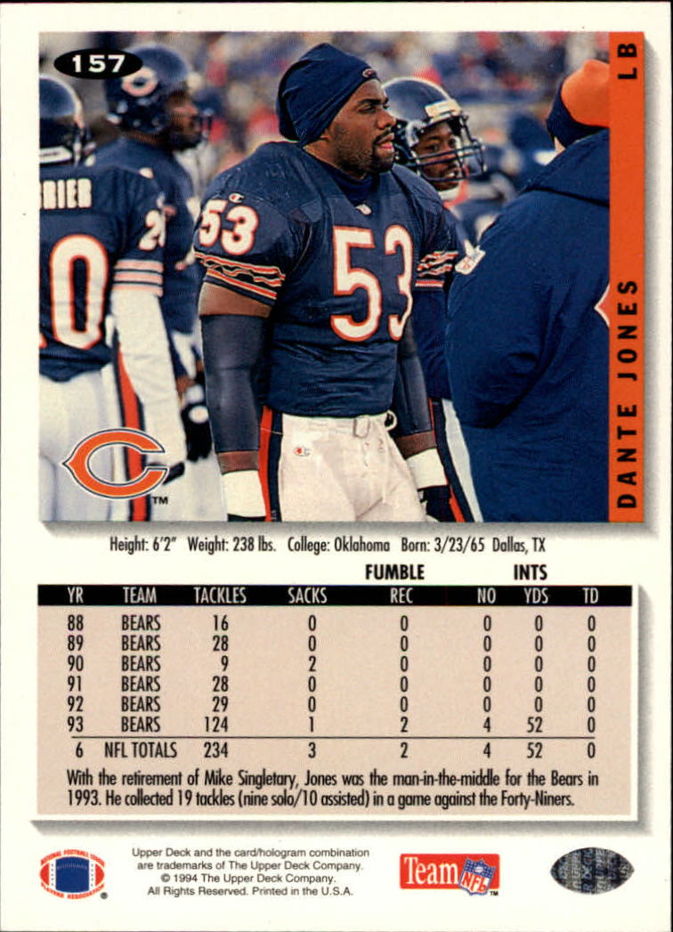 1994 Collector's Choice Football "Main Set" Cards #1 to #200 Rookies and Vets - Picture 313 of 399