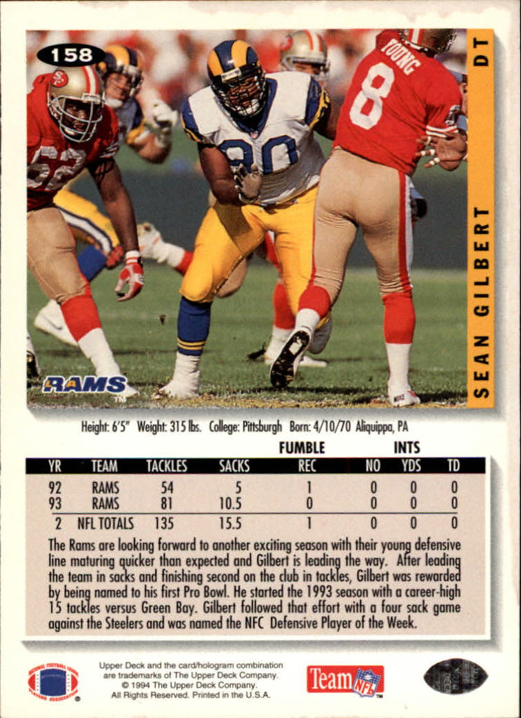 1994 Collector's Choice Football "Main Set" Cards #1 to #200 Rookies and Vets - Picture 315 of 399
