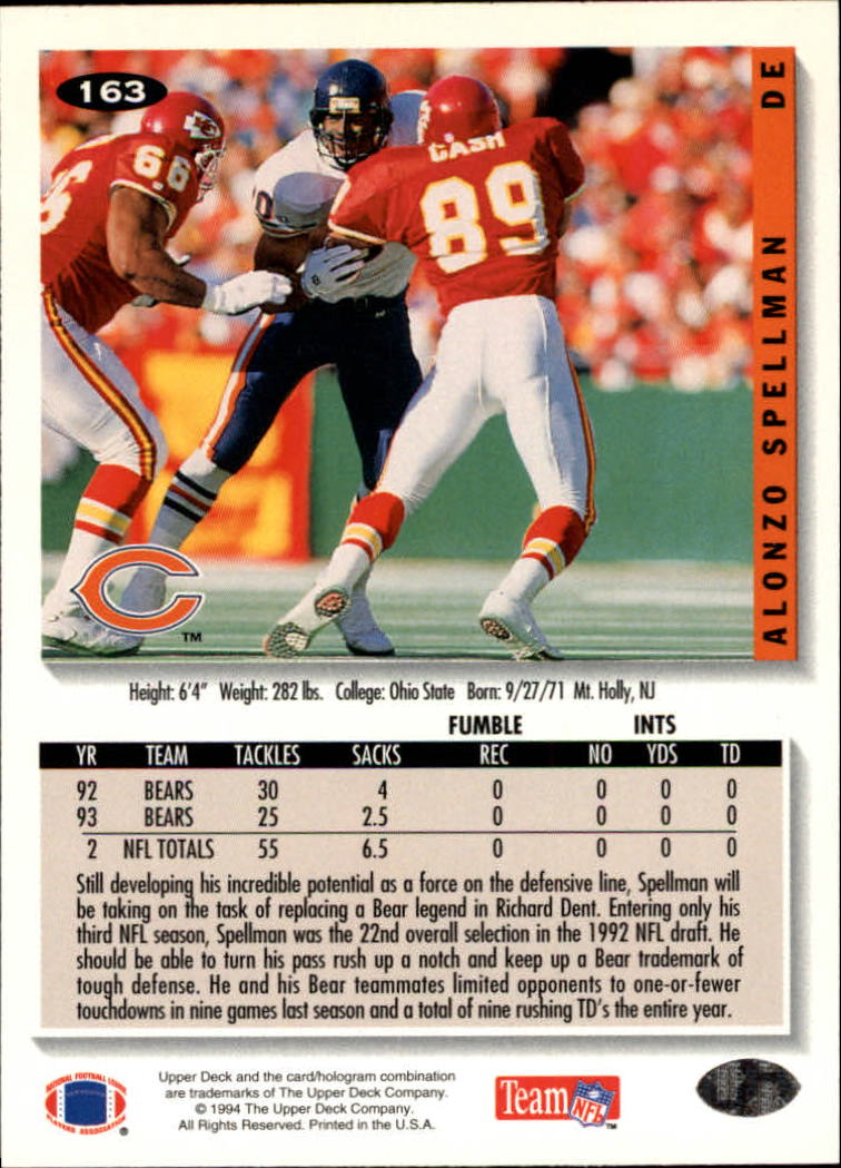 1994 Collector's Choice Football "Main Set" Cards #1 to #200 Rookies and Vets - Picture 325 of 399