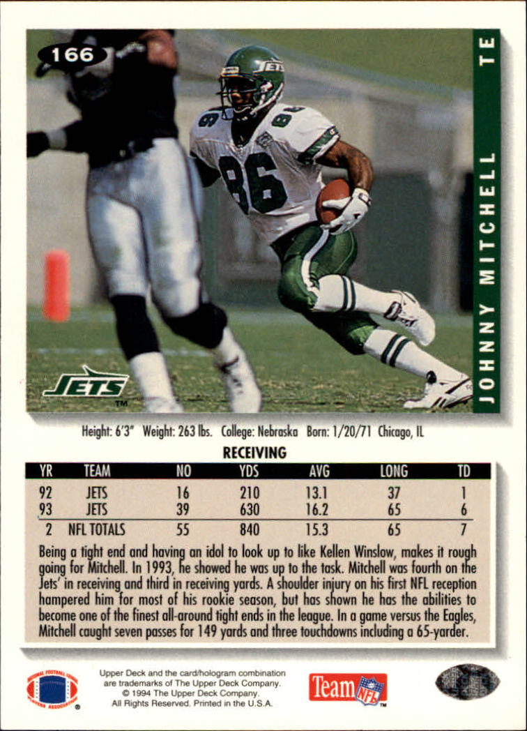 1994 Collector's Choice Football "Main Set" Cards #1 to #200 Rookies and Vets - Picture 331 of 399