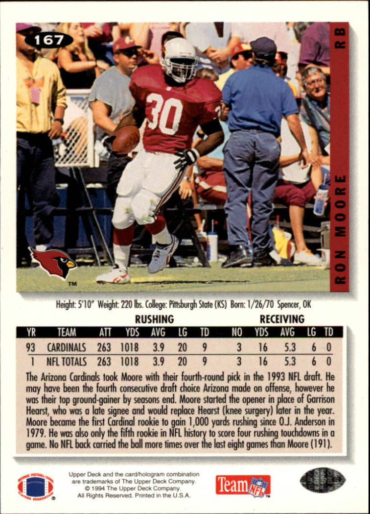1994 Collector's Choice Football "Main Set" Cards #1 to #200 Rookies and Vets - Picture 333 of 399