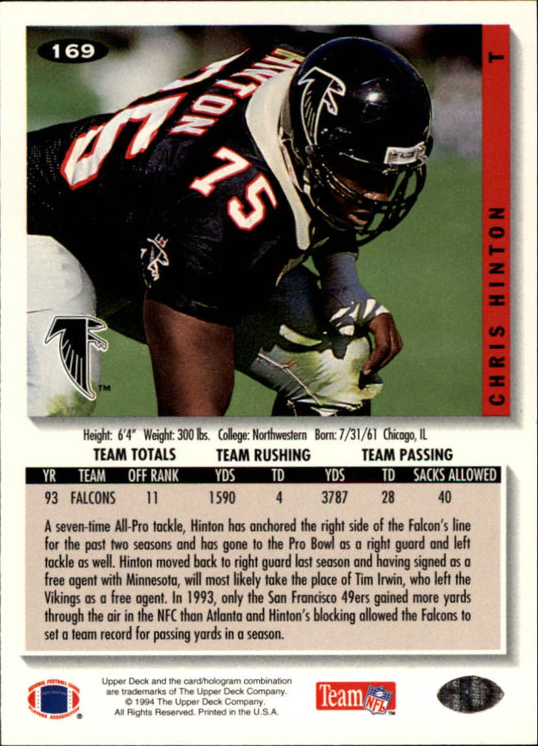 1994 Collector's Choice Football "Main Set" Cards #1 to #200 Rookies and Vets - Picture 337 of 399