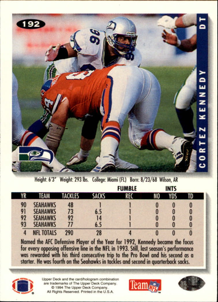 1994 Collector's Choice Football "Main Set" Cards #1 to #200 Rookies and Vets - Picture 383 of 399