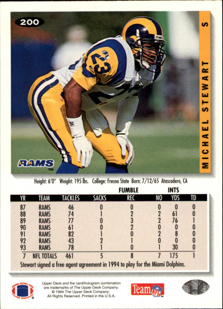 1994 Collector's Choice Football "Main Set" Cards #1 to #200 Rookies and Vets - Picture 399 of 399