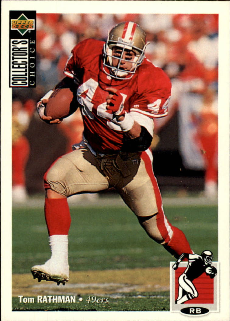 1993 Upper Deck #505 TOM RATHMAN San Francisco 49ers