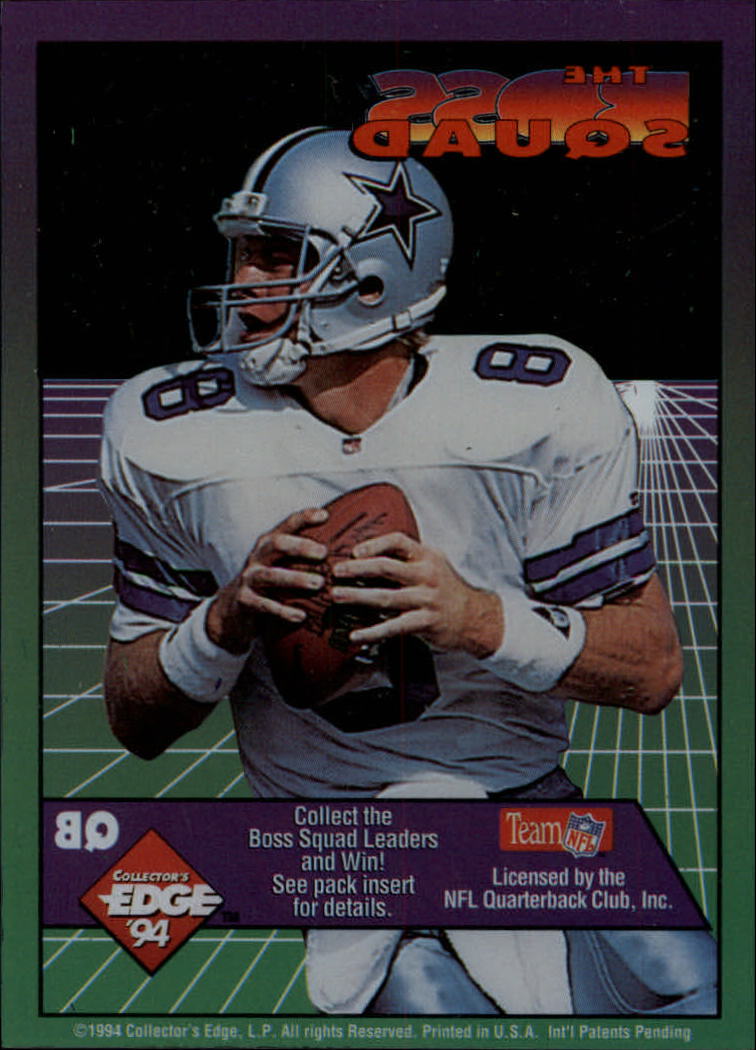 1994 Collector's Edge Boss Squad #6 Troy Aikman back image
