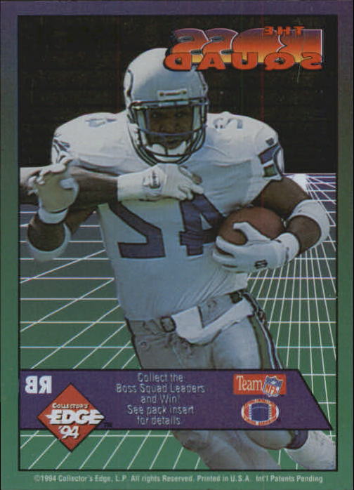 1994 Collector's Edge Boss Squad Football Card Pick eBay