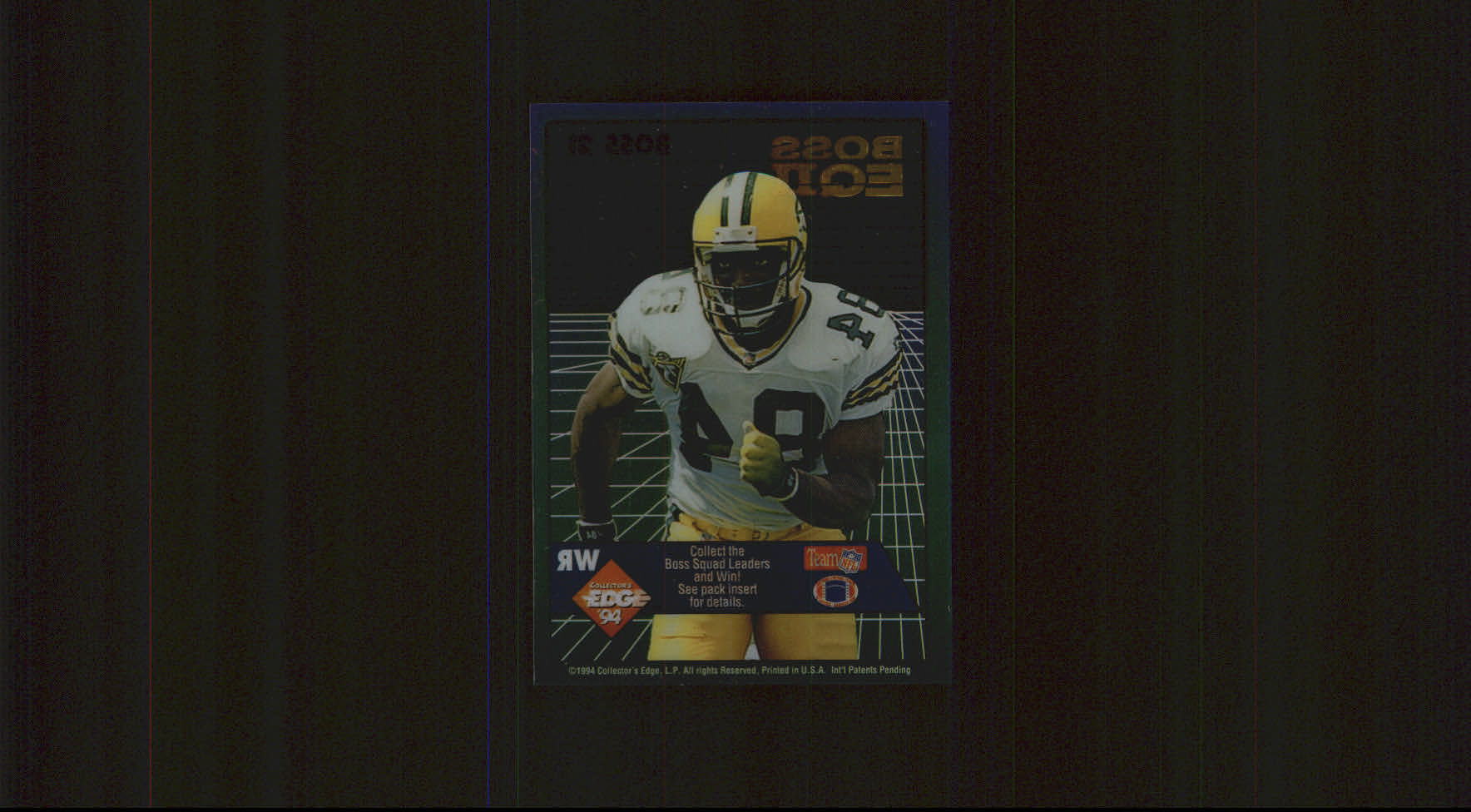1994 Collector's Edge Boss Squad Bronze EQII #21 Sterling Sharpe back image
