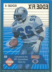 1994 Collector's Edge FX Silver Letters #4 Emmitt Smith back image