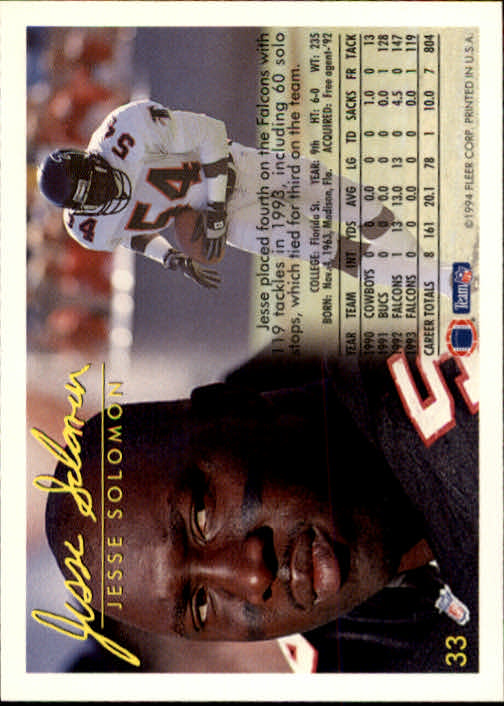 1994 Fleer Football Card #s 1-240 +Rookies (A2272) - You Pick - 15+ FREE SHIP - Picture 67 of 429