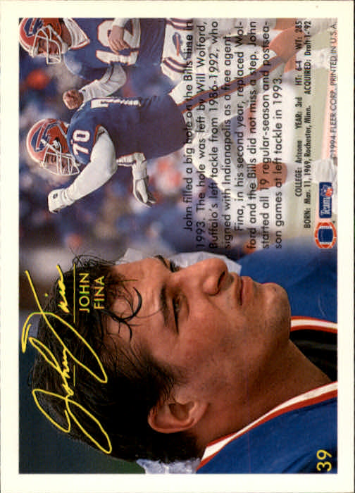 1994 Fleer Football Card #s 1-240 +Rookies (A2272) - You Pick - 15+ FREE SHIP - Picture 79 of 429