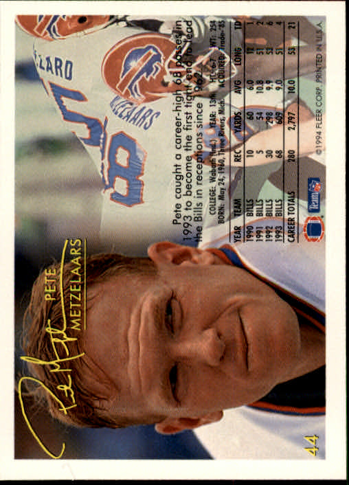 1994 Fleer Football Card #s 1-240 +Rookies (A2272) - You Pick - 15+ FREE SHIP - Picture 89 of 429