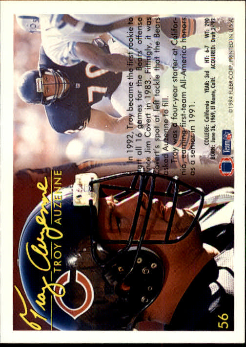 1994 Fleer Football Card #s 1-240 +Rookies (A2272) - You Pick - 15+ FREE SHIP - Picture 109 of 429