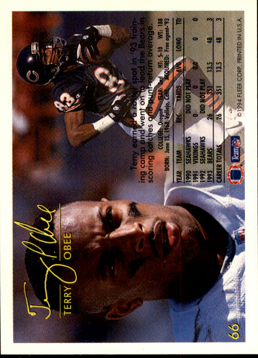 1994 Fleer Football Card #s 1-240 +Rookies (A2272) - You Pick - 15+ FREE SHIP - Picture 125 of 429