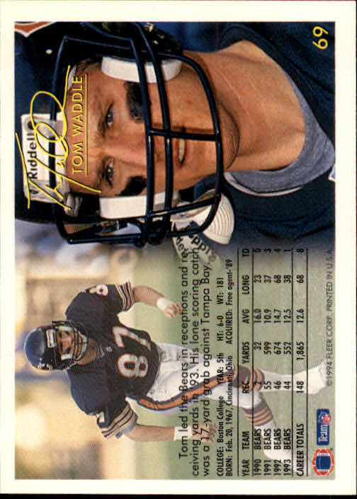 1994 Fleer Football Card #s 1-240 +Rookies (A2272) - You Pick - 15+ FREE SHIP - Picture 131 of 429