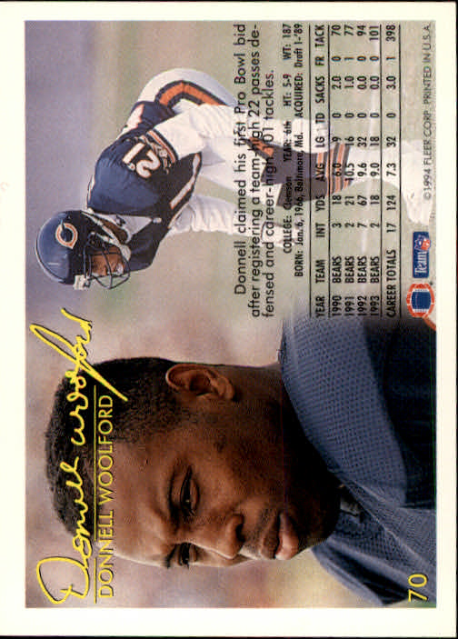 1994 Fleer Football Card #s 1-240 +Rookies (A2272) - You Pick - 15+ FREE SHIP - Picture 133 of 429