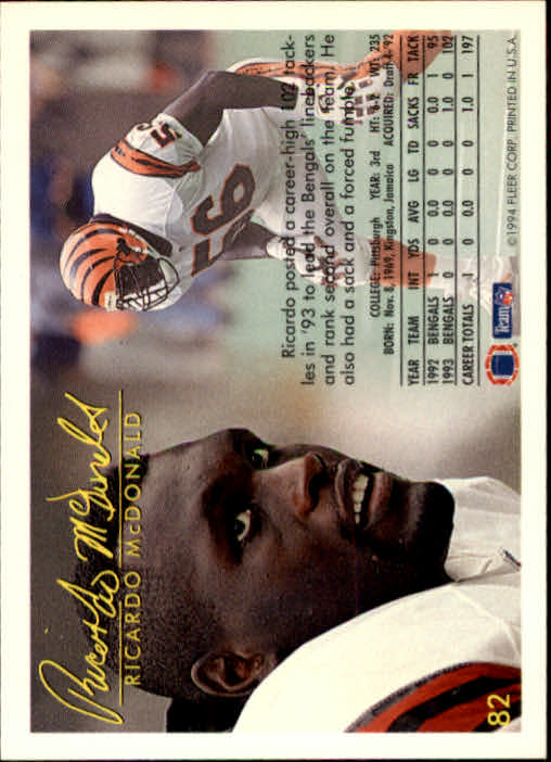 1994 Fleer Football Card #s 1-240 +Rookies (A2272) - You Pick - 15+ FREE SHIP - Picture 157 of 429