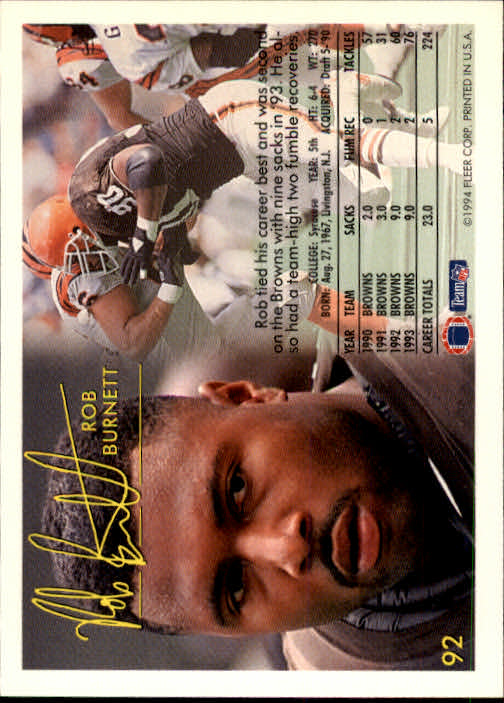 1994 Fleer Football Card #s 1-240 +Rookies (A2272) - You Pick - 15+ FREE SHIP - Picture 177 of 429