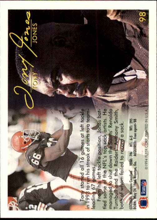 1994 Fleer Football Card #s 1-240 +Rookies (A2272) - You Pick - 15+ FREE SHIP - Picture 189 of 429